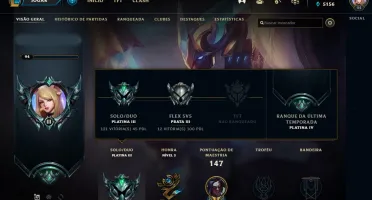 Conta League of Legends (platina 3)