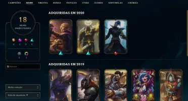 Conta League of Legends (platina 3)