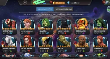 Conta Marvel Torneio de Campeões