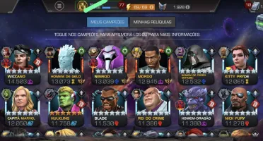 Conta Marvel Torneio de Campeões