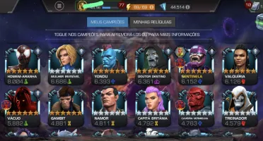 Conta Marvel Torneio de Campeões