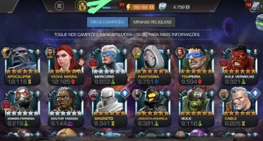Conta Marvel Torneio de Campeões