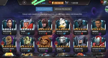 Conta Marvel Torneio de Campeões