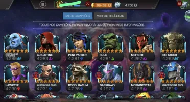 Conta Marvel Torneio de Campeões