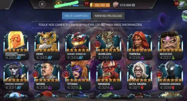 Conta Marvel Torneio de Campeões
