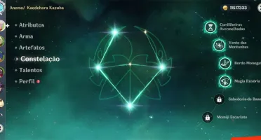 Kazuha c4 main dps + cortadora da neblina - preço negociável