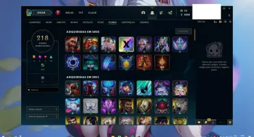 Conta Lol 127 campeões diversos, 94 Skins, 7 Cromas, 3K ESS