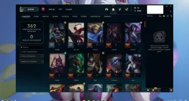 Conta Lol 127 campeões diversos, 94 Skins, 7 Cromas, 3K ESS