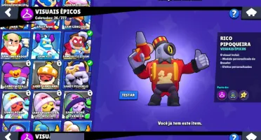 Conta Brawl Stars | KENJI + LEON 70 brawlers | Entrega Autom