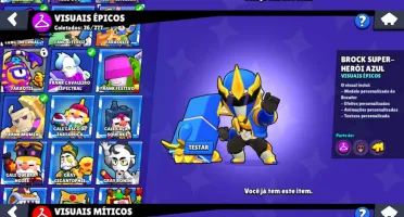Conta Brawl Stars | KENJI + LEON 70 brawlers | Entrega Autom