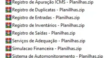 Planilha pronta editáveis