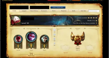 Vendo Conta League of Legends - Ouro 5