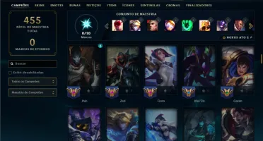 Unranked com 110 Champs e 30 Skins
