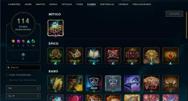 Unranked com 110 Champs e 30 Skins