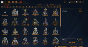 Conta warframe mr 19 com 2k de platina