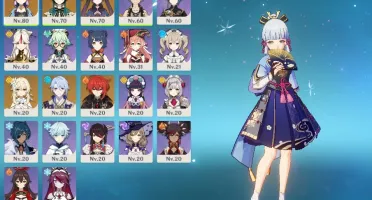 GENSHIN IMPACT CONTA COM AYAKA + VENTI + AYATO