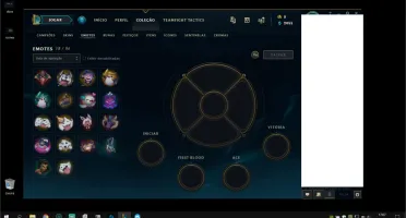 Conta com skin Irelia prestigio + icones TFT
