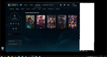 Conta com skin Irelia prestigio + icones TFT