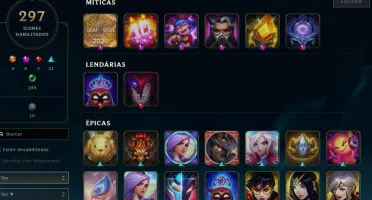 Todos Os Campeoes + 360 Skins (Ultimate E Miticas)