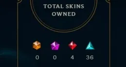 Conta League of Legends - Platina V - 120 Skins