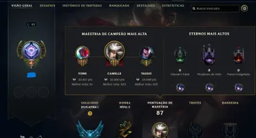conta league of legends level 43 platina 1 provisório