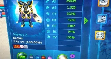 conta maginifica Digimon Online TOP