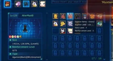 conta maginifica Digimon Online TOP