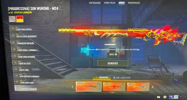 Conta pubg 10 prog, beryl medusa lvl6, m24 dragao lvl10