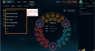 Conta de LoL c/ Borda Platina V - 55 skins 100 campeões