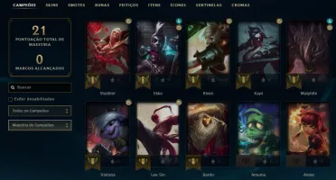 Conta DIAMANTE 4 - Smurf LOL (league of legends) ELOMOON