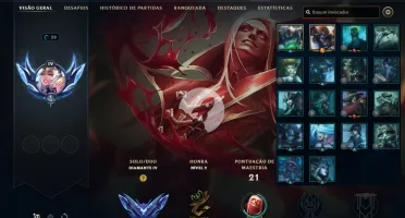 Conta DIAMANTE 4 - Smurf LOL (league of legends) ELOMOON