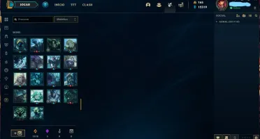 Vendo conta LOL- ELO- GOLD 1 / 147 SKINS + + +