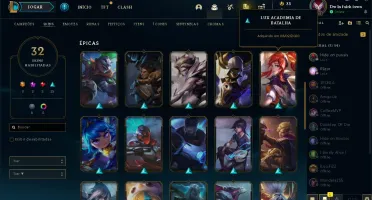 Conta unranked Platina season passada