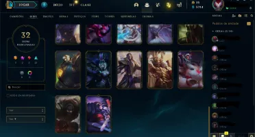 Conta unranked Platina season passada
