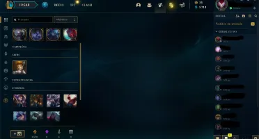 Conta unranked Platina season passada