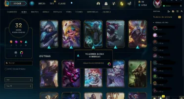 Conta unranked Platina season passada