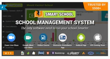 Smart School v.7.1 - Script PHP de Sistema de Gestão Escolar