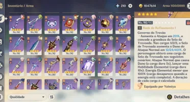 Genshin/AR60/41 Chars 5*(25≠)/18 Armas 5*/4*mains R5 BiS