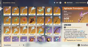 Genshin/AR60/41 Chars 5*(25≠)/18 Armas 5*/4*mains R5 BiS