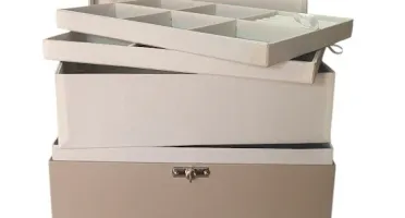 Porta-Joias Grande com Espaço para Pulseiras Altas