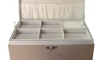 Porta-Joias Grande com Espaço para Pulseiras Altas