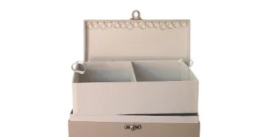 Porta-Joias Grande com Espaço para Pulseiras Altas