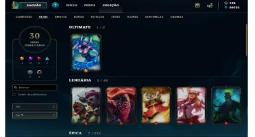 Conta 105 Campeões, 30 Skins Gold 1