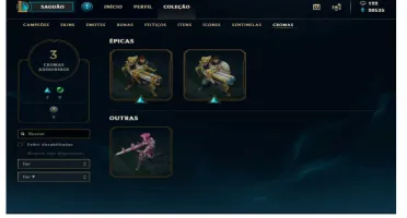 Conta 105 Campeões, 30 Skins Gold 1
