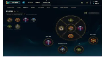 Conta 105 Campeões, 30 Skins Gold 1