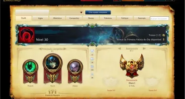 Conta League of legends todos os campeões, borda platina