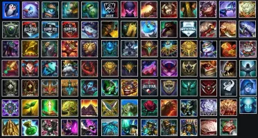 Conta League of legends todos os campeões, borda platina