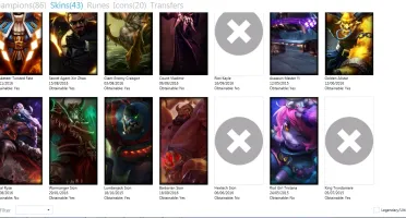 CONTA BRONZE 1 86 CHAMPS 43 SKINS 2 PÁGINAS DE RUNAS