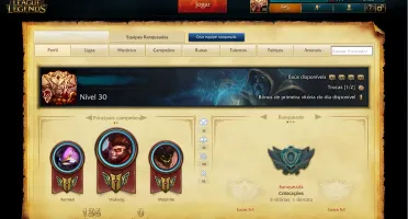 CONTA UNRANKED LV 30 / 5-1 NA MD10 / 58 CAMPEOES / 5 SKIN
