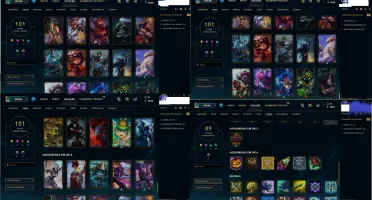 Conta LoL mestre muitas skins,runas e champs